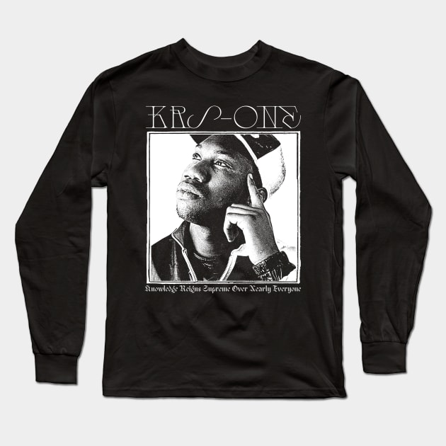 KRS-ONE  \\/\ Old School Hip Hop Long Sleeve T-Shirt by DankFutura